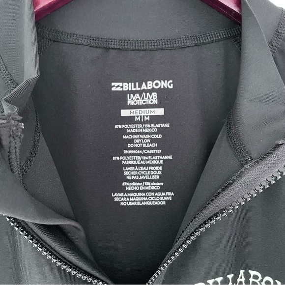 Billabong Swim Billabong Long Sleeve Zip Front Rash Guard Swim